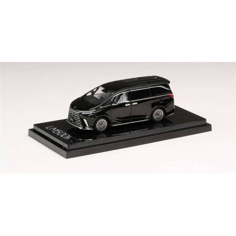 [ Back-order ] Hobby Japan HJ641076BBK 1:64 LEXUS LM500h LHD GRAPHITE BLACK GLASS FLAKE WHITE INT Diecast model car