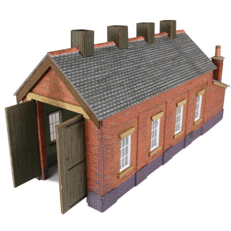 Metcalfe PN931 Red Brick Single Track Engine Shed