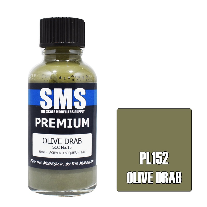 SMS Premium Lacquer – PL152 Olive Drab No.15
