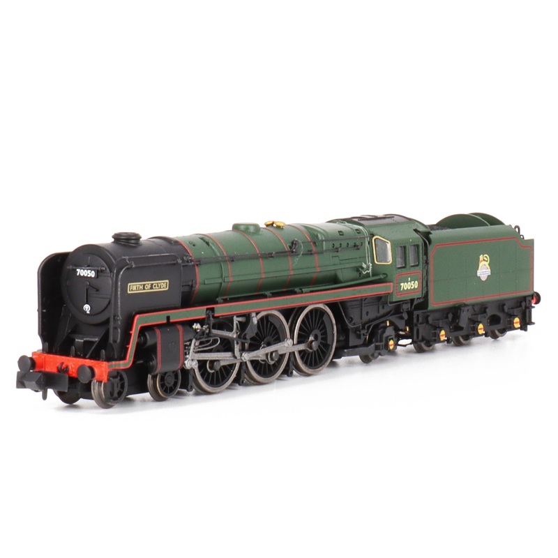 Steam locomotive Britannia Firth of Clyde 70050 BR Lined Green Early Crest