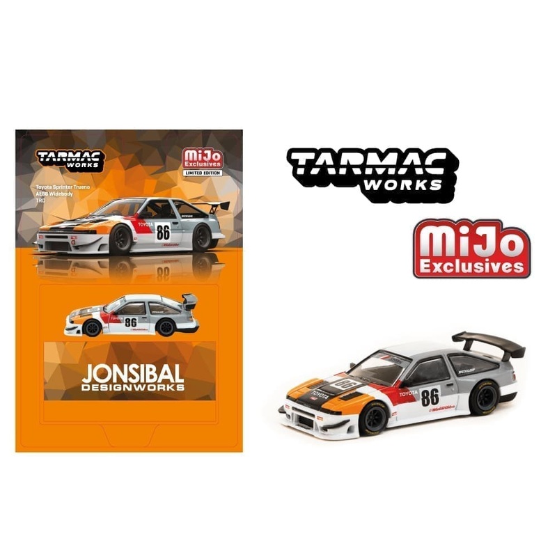 Tarmac Works 1:64 Toyota Sprinter Trueno AE86 Widebody Mijo Exclusives Blister