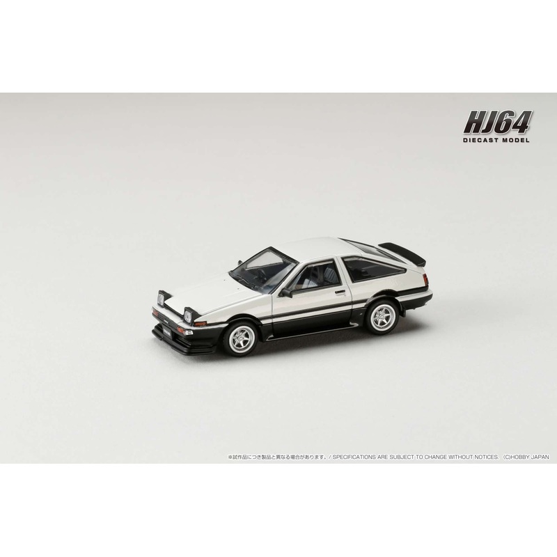 Hobby Japan 1:64 Toyota Sprinter Trueno JDM Style, WHITE / BLACK