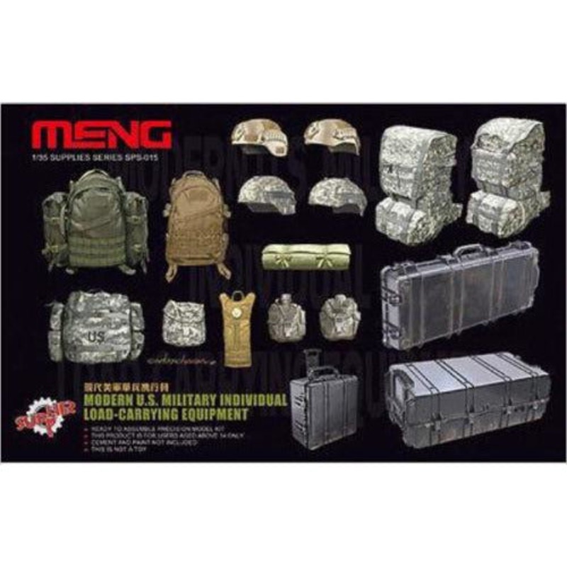 Modern Military Backpacks and Gear SPS-015 – 1/35 Supplies Series by Meng