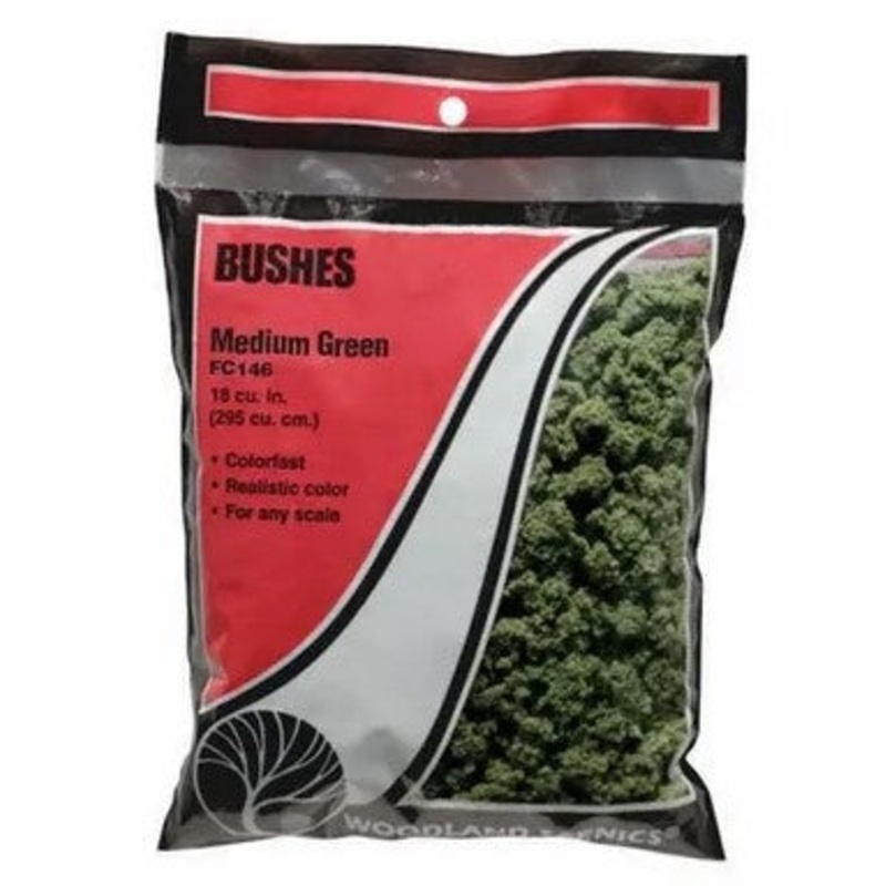 Woodland Scenics FC146 Bushes – Medium Green