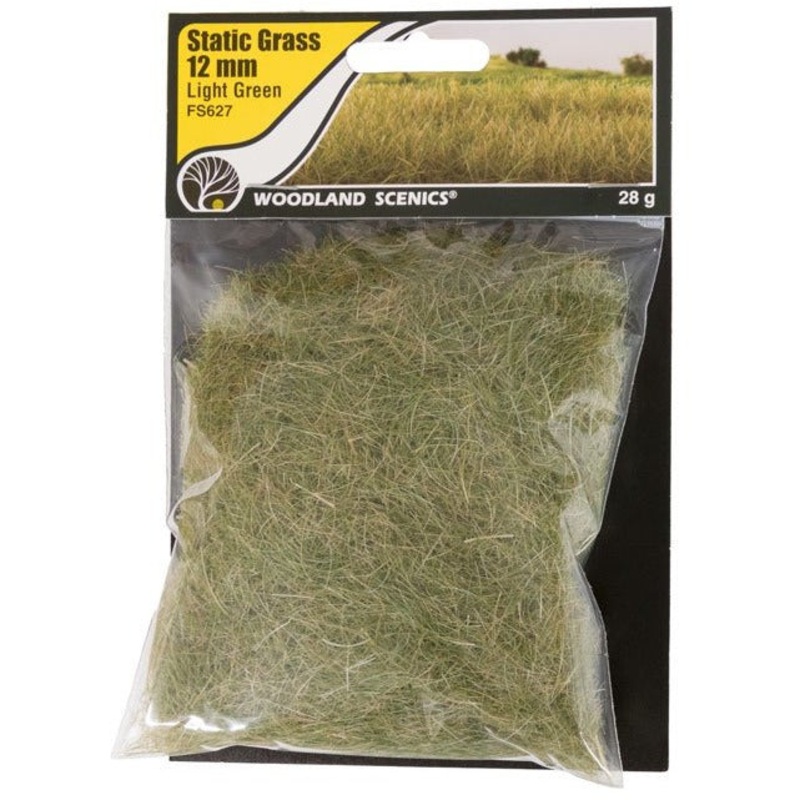 Woodland Scenics Static Grass – 12mm Light Green WOO627