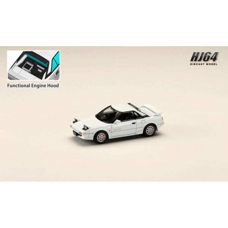 [ Back-order ] Hobby Japan HJ641056BW 1:64 Toyota MR2 1600G LIMITED SUPER CHARGER 1986 Super White II Diecast model car