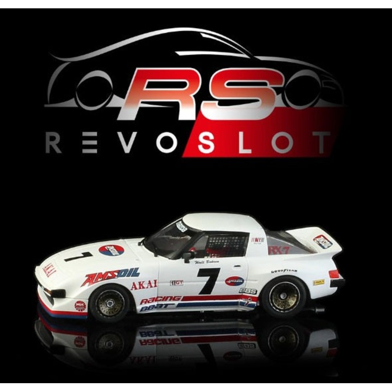 RevoSlot Mazda RX7 Racing Beat #7 – 1980 IMSA GTU Championship winning – Walt Bohren