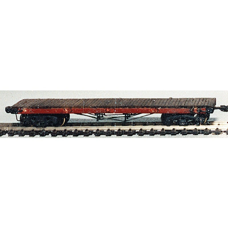 36′ Truss Rod Flatcar – Kit — With Wheels and Fittings, Undecorated [HO]