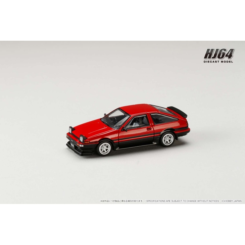 Hobby Japan 1:64 Toyota Sprinter Trueno JDM Style, RED / BLACK
