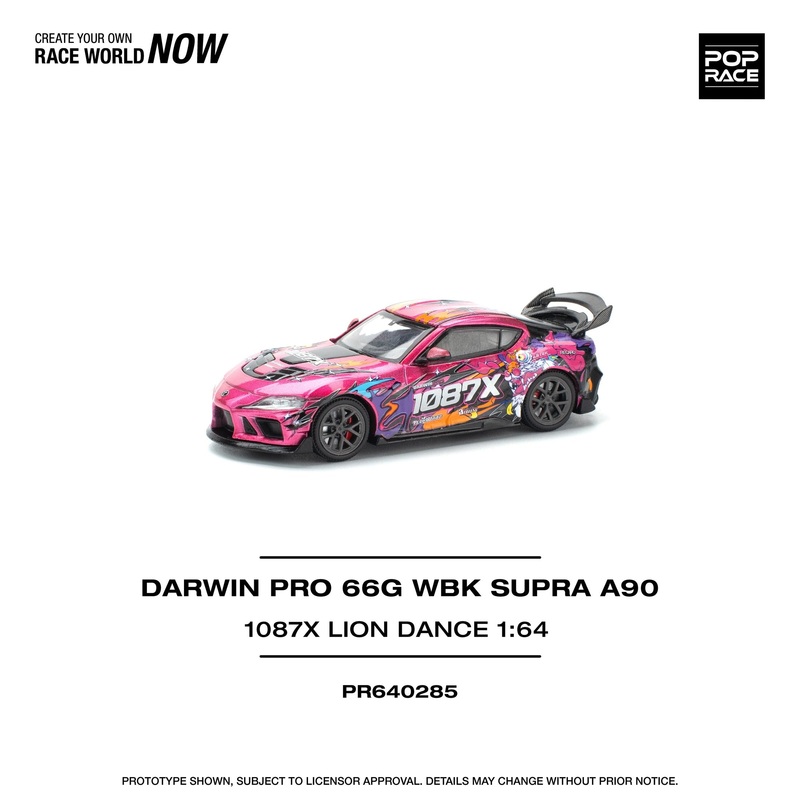 Pop Race 1:64 Darwin Pro 66G WBK Supra (A90) – 1087X LION DANCE