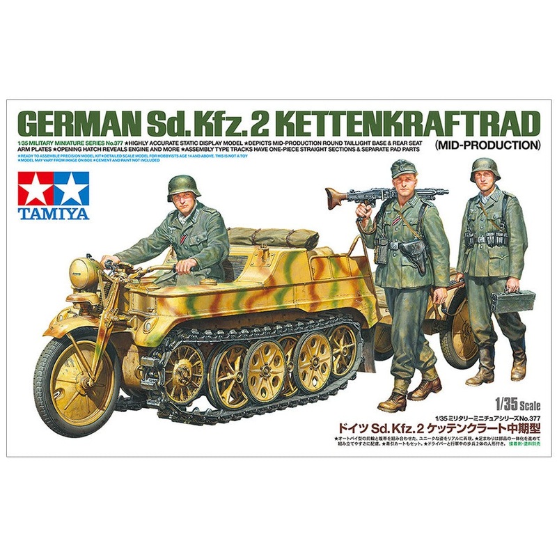 Tamiya German Sd.Kfz.2 Kettenkraftrad (Mid – Prod)