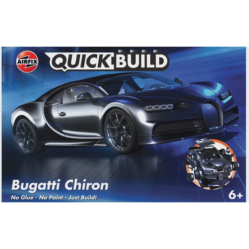 Bugatti Chiron 1/24 Quick Build Car Kit #J6025 by Airfix