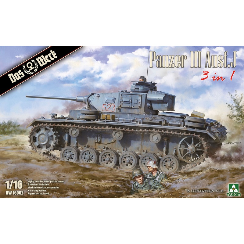 Panzer III Ausf. J 3in1 1/16 #DW16002 by Daw Werk