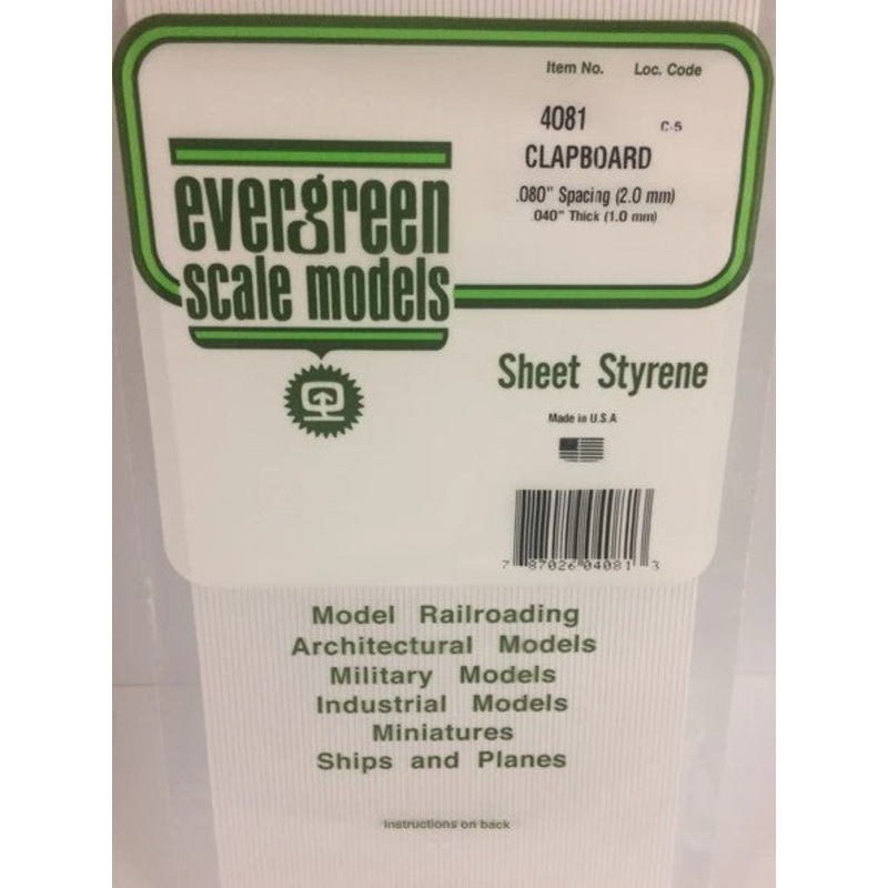 Evergreen 4081 .080 Clapboard Siding