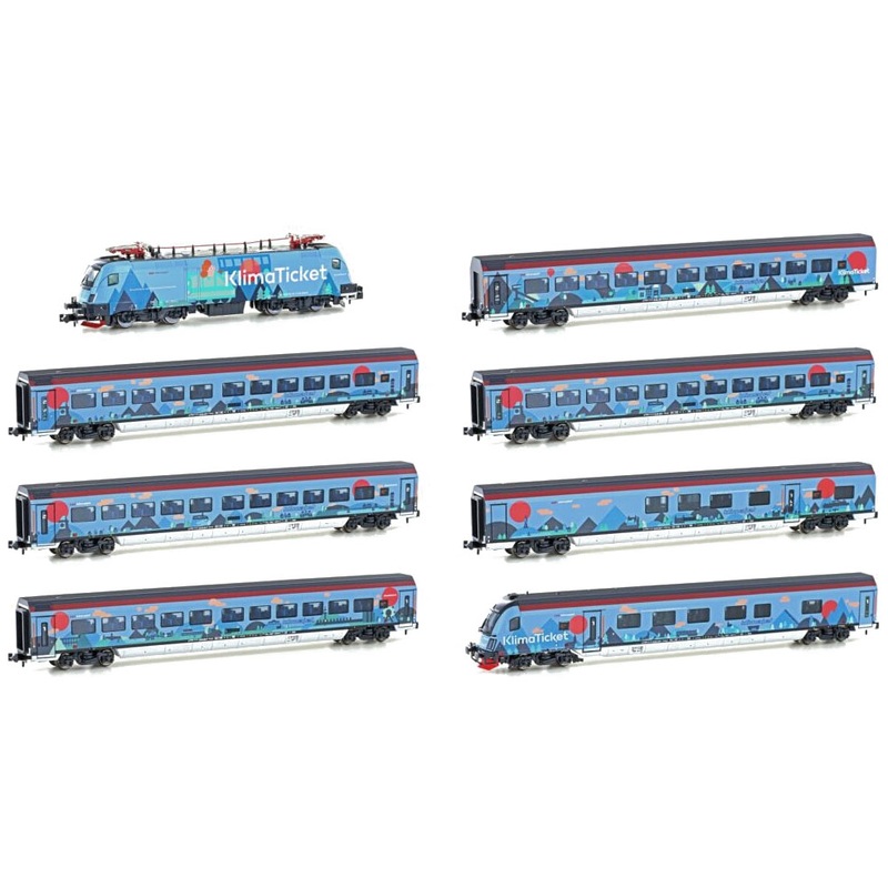 Passenger train Rh 1116 BB Railjet/Klimaticket, Ep.V 8 parts