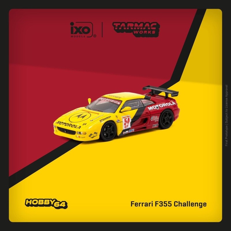 (PRE-ORDER) Tarmac Works x IXO Ferrari 355 Challenge World Series 2000 Matt Drendal