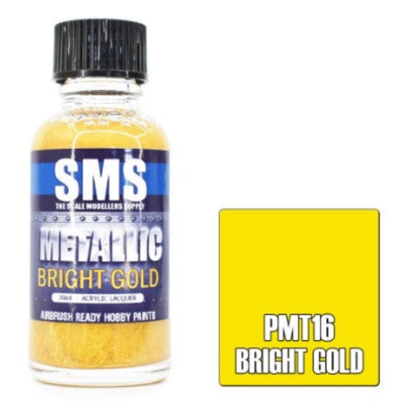 SMS Premium Metallic Lacquer – PMT16 – Bright Gold