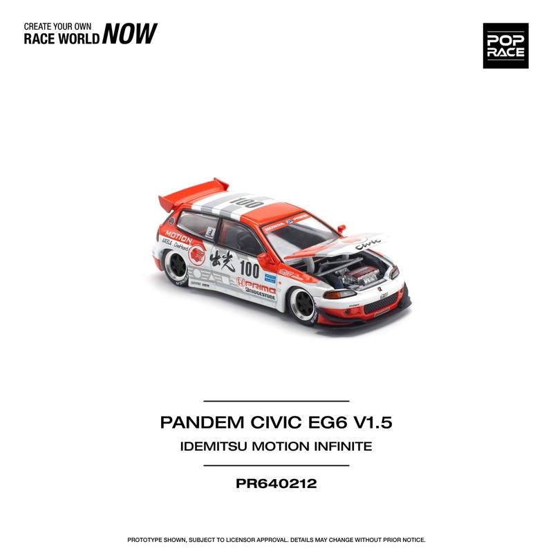 Pop Race 1:64 Pandem Honda Civic EG6 v1.5 IDEMITSU MOTION INFINITE