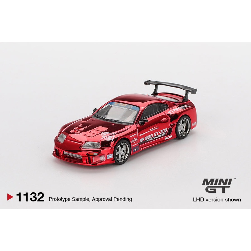 (PRE-ORDER) Mini GT 1:64 Toyota Supra (A80) Top Secret GT-300 Top Secret Red Chrome MGT01132-R