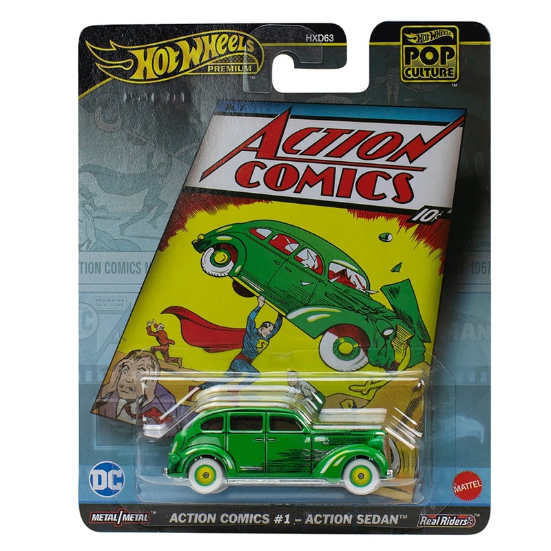 Hot Wheels Premium 1:64 Pop Culture Action Comics #1  Action Sedan