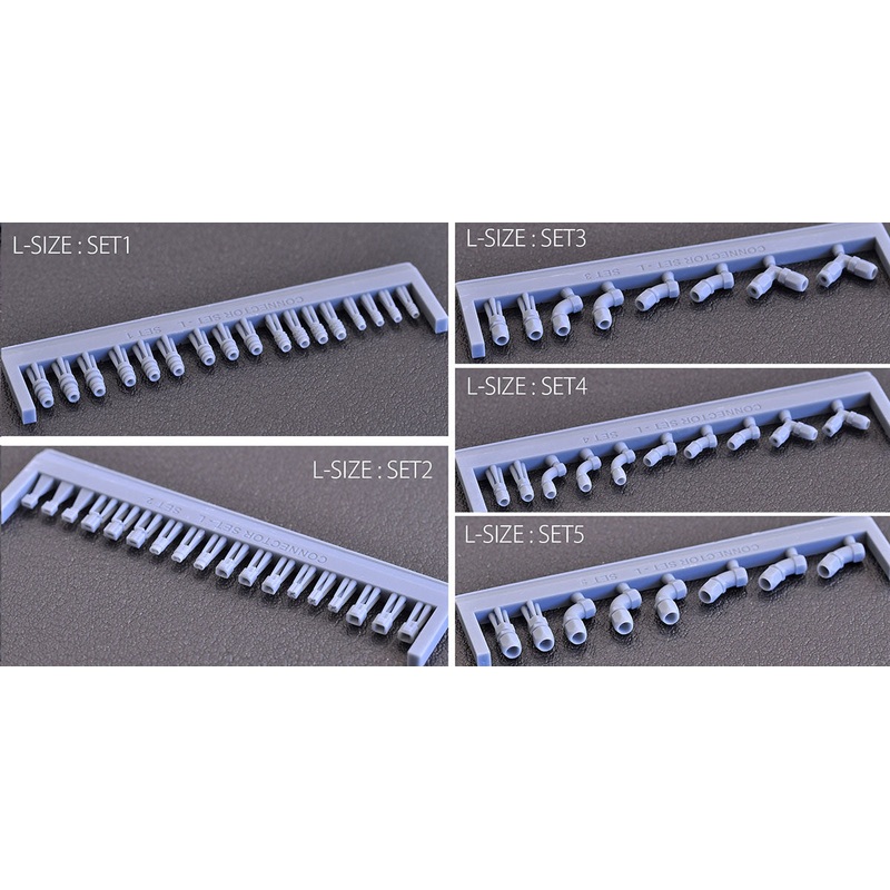 P1164 Model Factory HIRO Connector & Joint Set (L size) Detail Up Parts MFH
