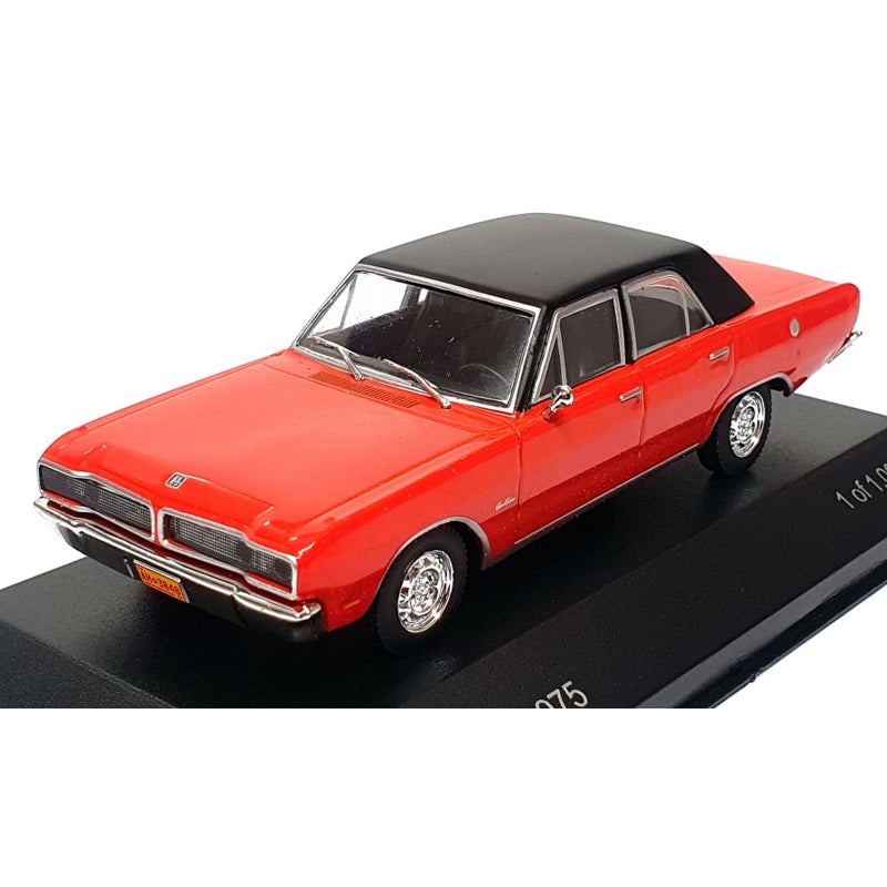 Whitebox 1/43 Scale WB148 – 1975 Dodge Charger R/T – Red/Black