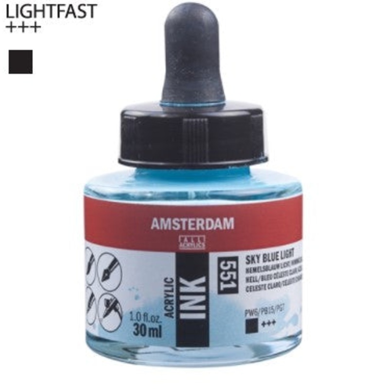 Amsterdam Acrylic Ink # 551 Sky Blue Light