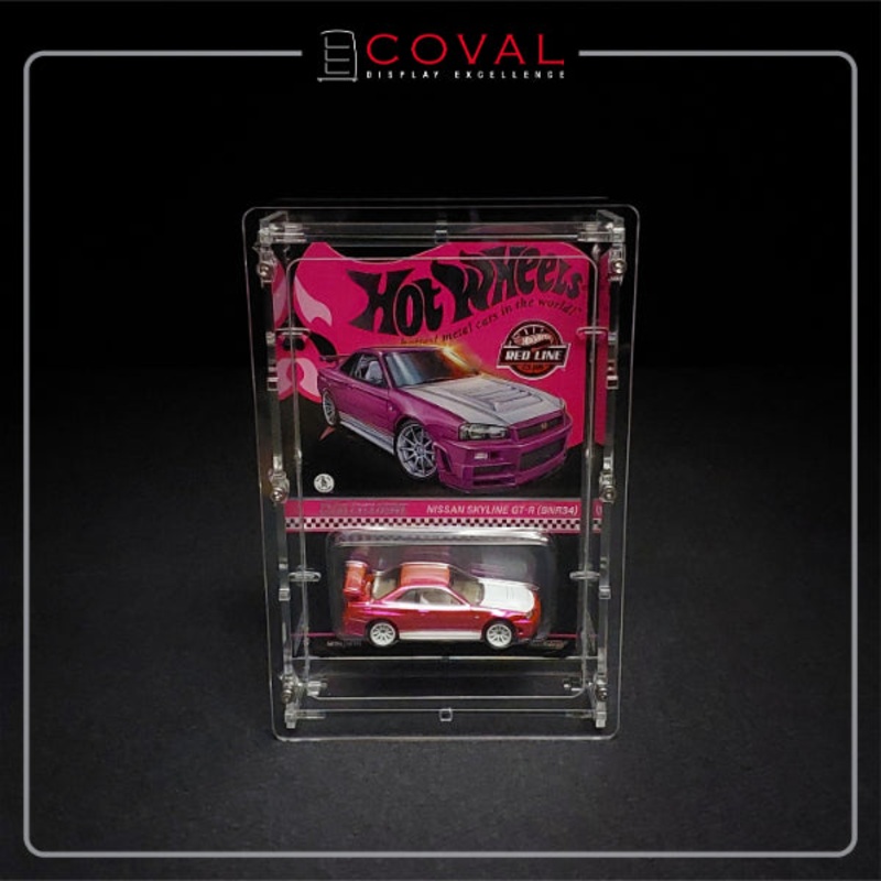COVAL Acrylic Display Case for Single Carded RLC and Mainline Hot Wheels HRC-101