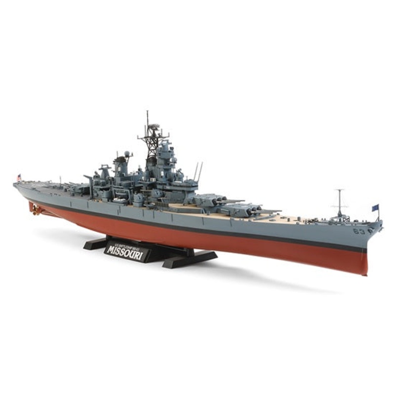 Missouri Battleship W/Detail Up 1/350 #78029 by Tamiya
