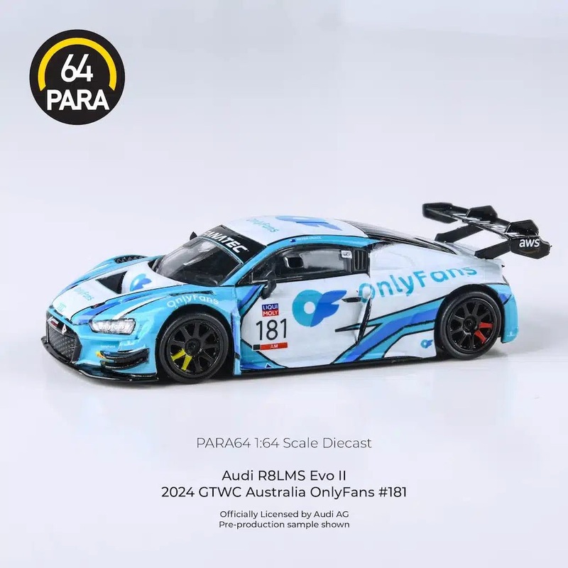 PARA64 1:64 Audi R8LMS Evo II 2024 GTWC Australia OnlyFans #181 LHD