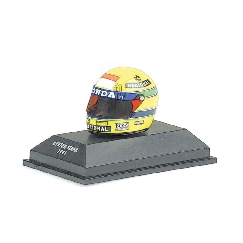 540309101 Minichamps 1:8 Helmet Ayrton Senna 1991 World Champion
