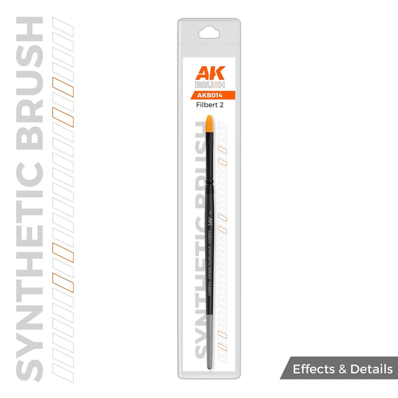 AK Interactive Synthetic Brush Filbert 2 – AK-B014