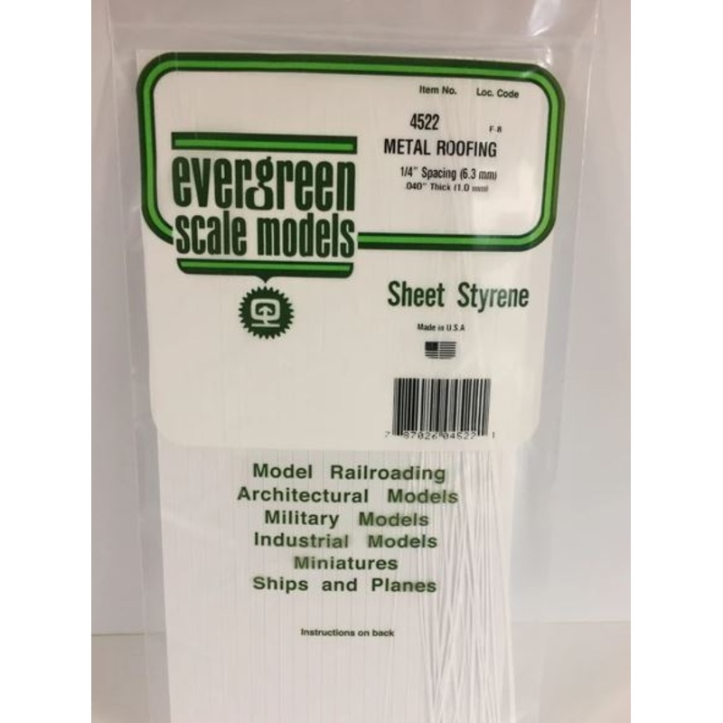 Evergreen 4522  .40 x .250 Standing Seam Roofing