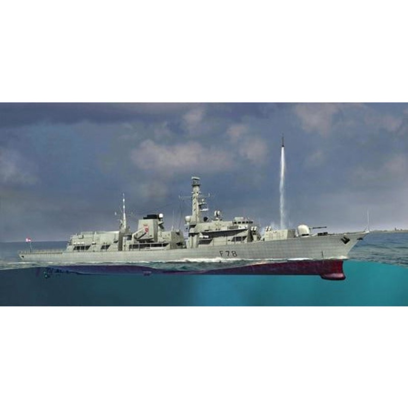 HMS TYPE 23 Frigate – Kent (F78) 1/350 Model Ship Kit #4544 by Trumpeter