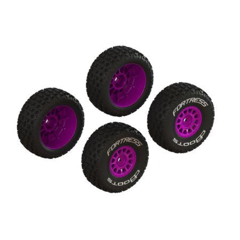 Arrma dBoots ‘FORTRESS’ Tire Set Glued (2 Pairs) – Assorted Colours