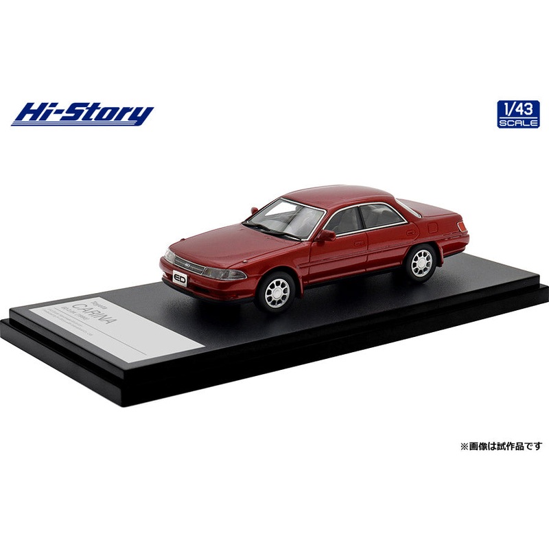 [ Back-order ] Hi-Story HS475RE 1:43 Toyota CARINA ED 2.0X 1990 Red Mica resin model car