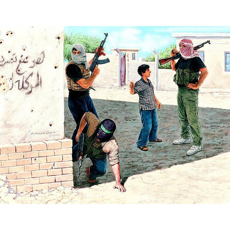 Insurgents w/Guns Iraq Set 2 1/35 by Master Box