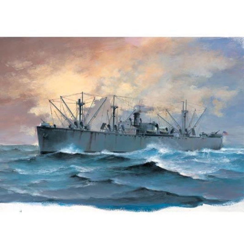 SS Jeremiah O’Brien Liberty Ship 1/700 Model Ship Kit #5755 by Trumpeter