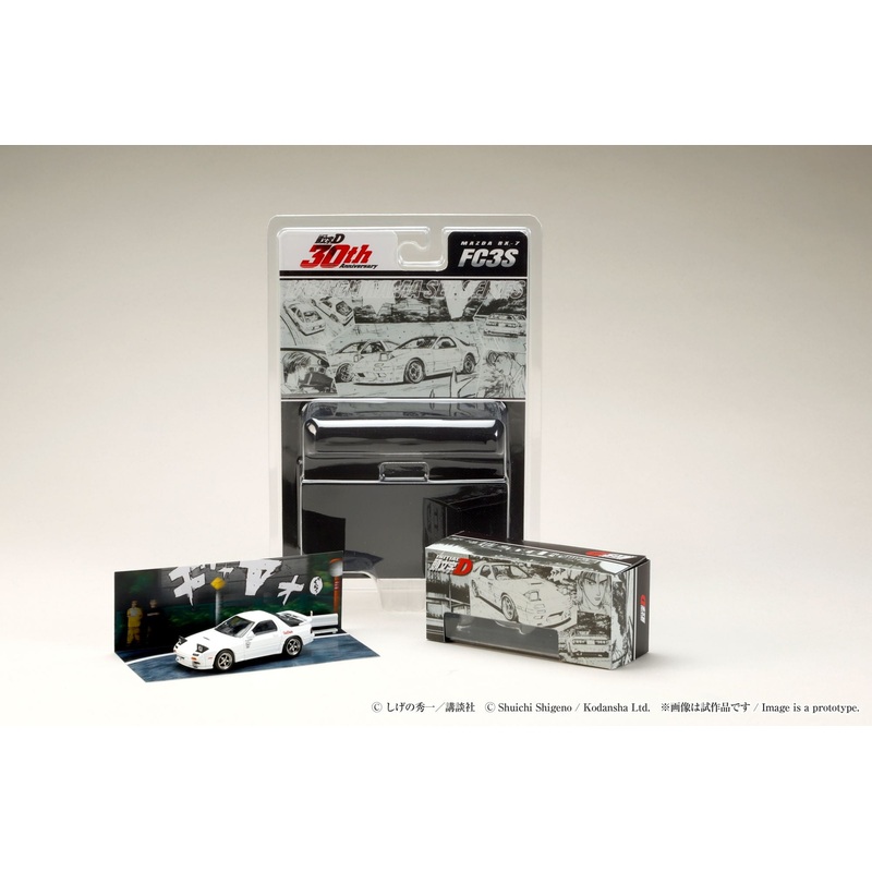 (PRE-ORDER) Hobby Japan 1:64 Mazda RX-7 (FC3S) RedSuns / INITIAL D Ryosuke Takahashi VS Takumi Fujiwara