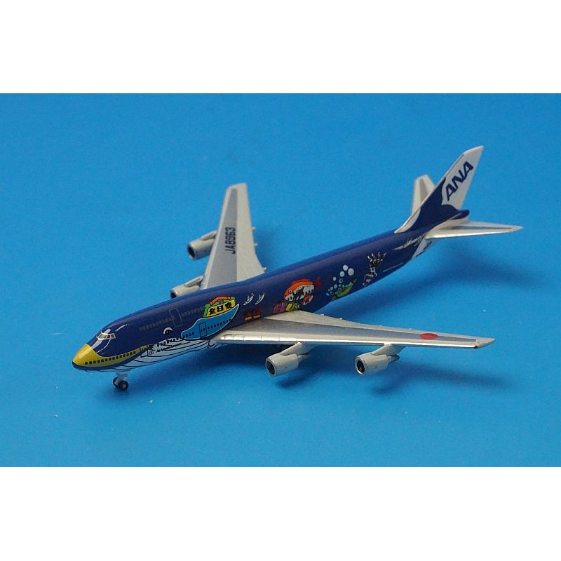 1:1000 B747-400 ANA Marine Jumbo JA8963 NH10030 ANA airplane model