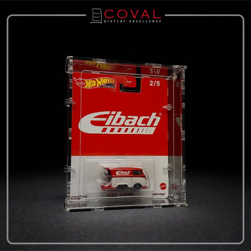 COVAL SWC-101 Acrylic Display Case for Single Wide Premium Carded Hot Wheels *Stackable *Wallmountable