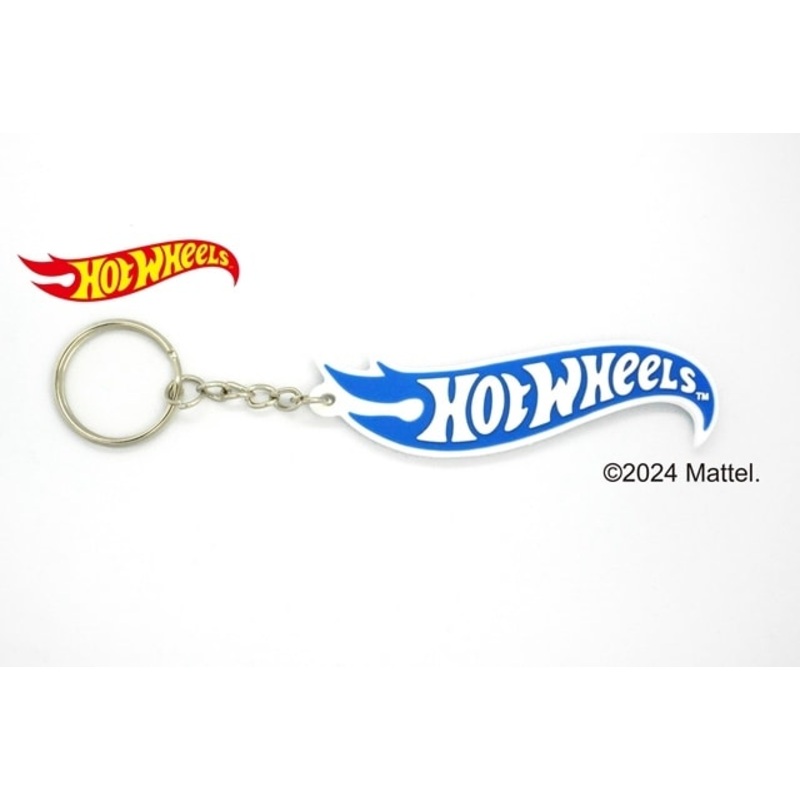 HWU69095 Hot Wheels Rubber Keychain White x Blue