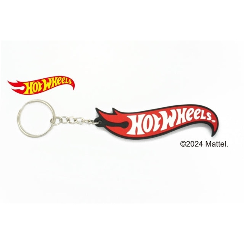 HWU69096 Hot Wheels Rubber Keychain Black x Red