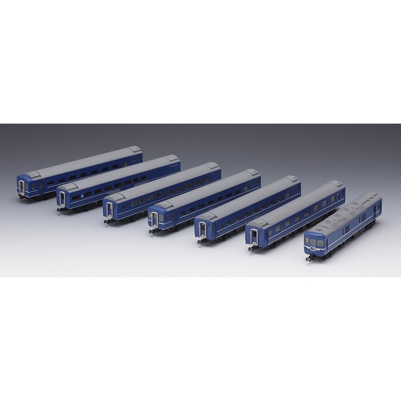 Passenger car set express sleeping car JNR 24 series 25-100 7 pieces