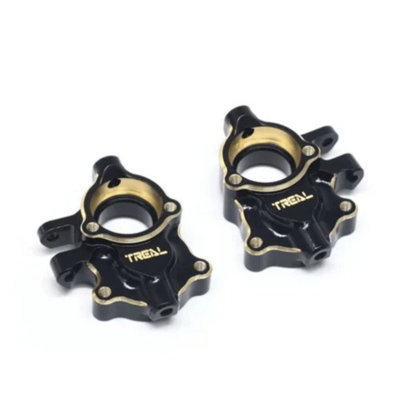 Treal Hobby Redcat Ascent-18 Brass Front Steering Knuckles/Inner Portal Covers (Black) (2) (27g) – TLHTASCENT18-07