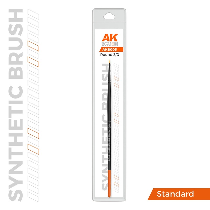 AK Interactive Synthetic Brush Round 3/0 – AK-B005