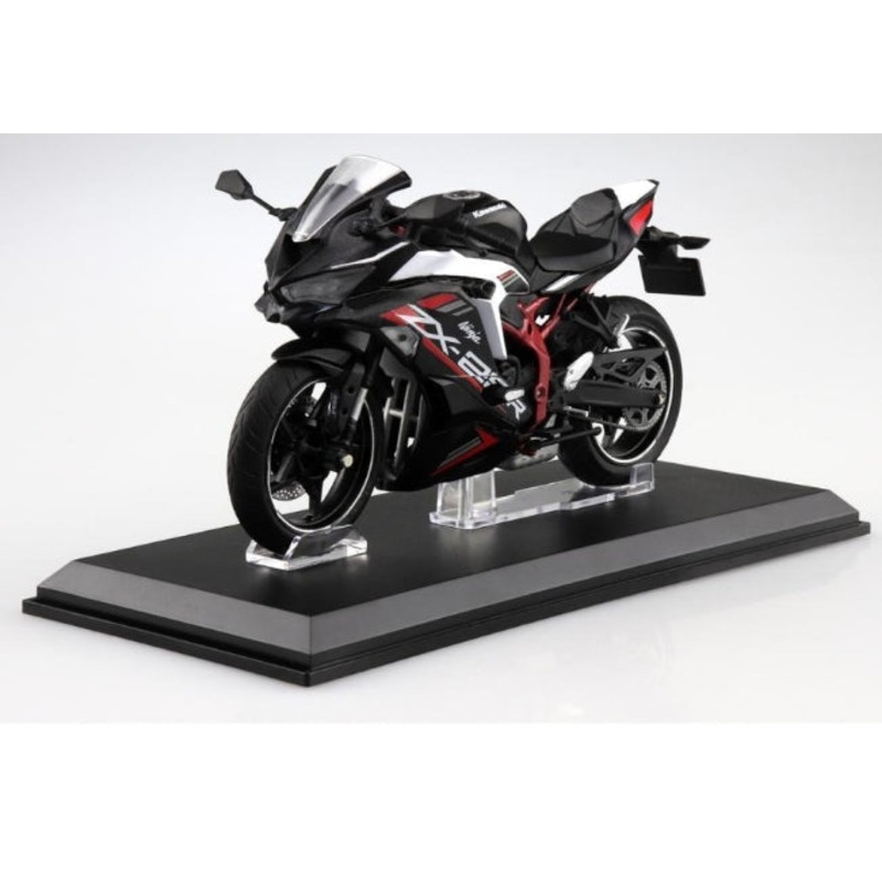 109700 Aoshima 1:12 Finished Model Bike KAWASAKI Ninja ZX-25R Metallic Spark Black x Pearl Flat Stardust White