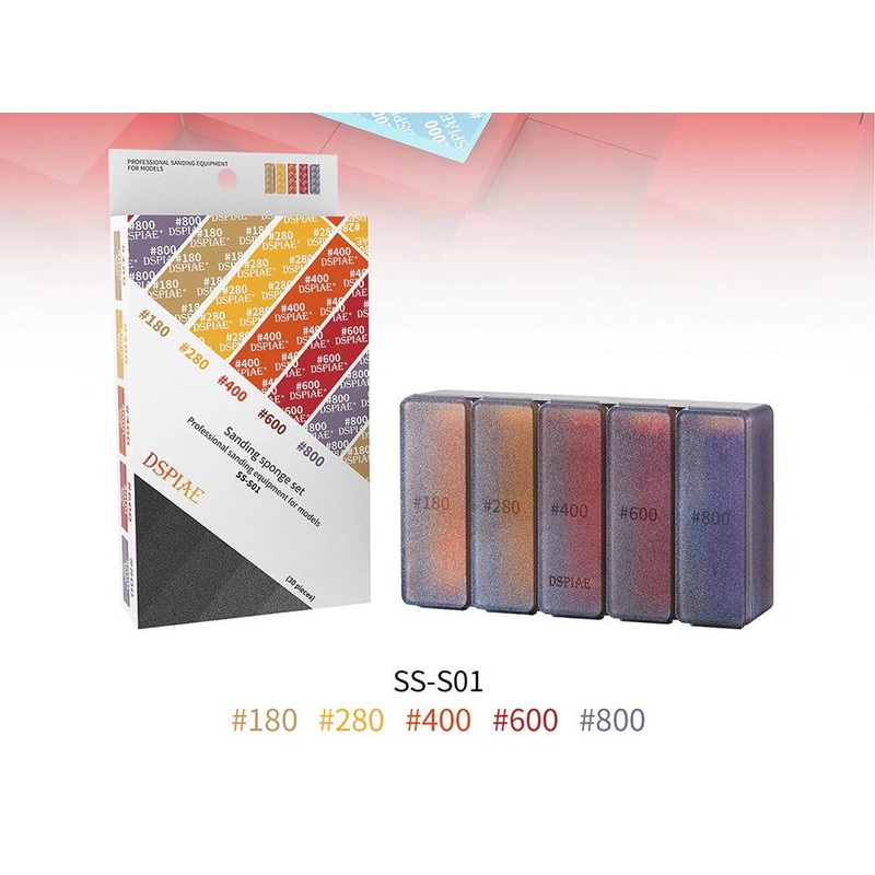 Dspiae #180-#800 Sanding Sponge 30Pcs