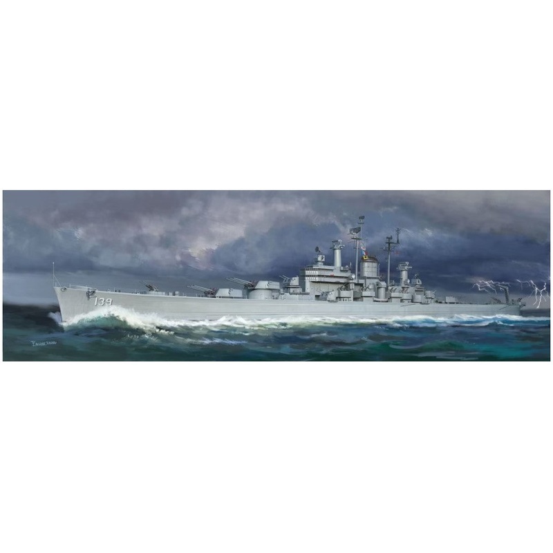 Very Fire USS Salem CA-139