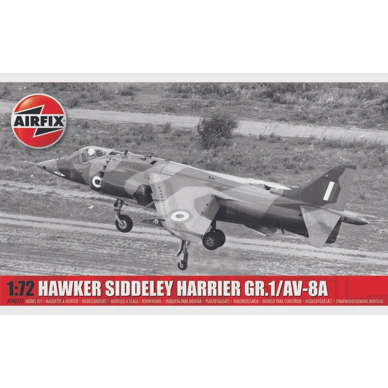 Hawker Siddeley Harrier Gr1 AV-8A 1/72 #04057A by Airfix